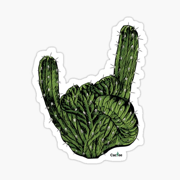 Item preview, Rock on Cactus Hand 'The Sign of the Horns' designed and sold by Cactee.