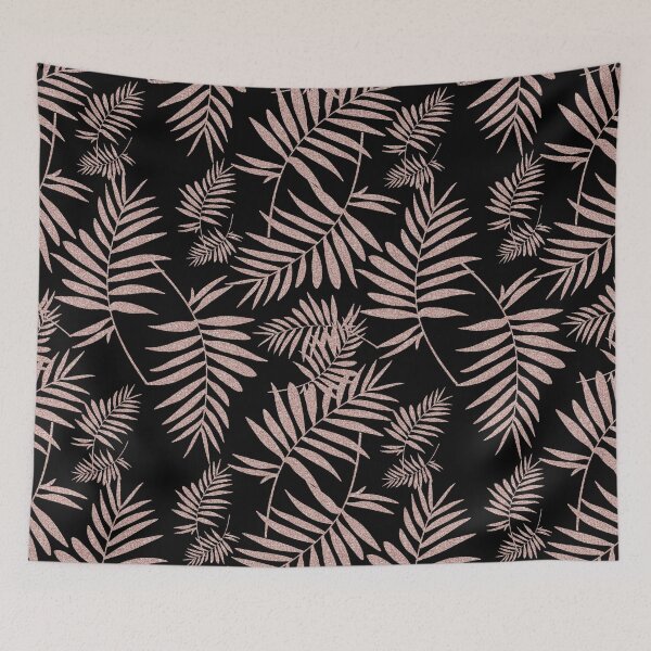 Item preview, Golden palm leaf repeat pattern designed and sold by Tanuja  Sharma.