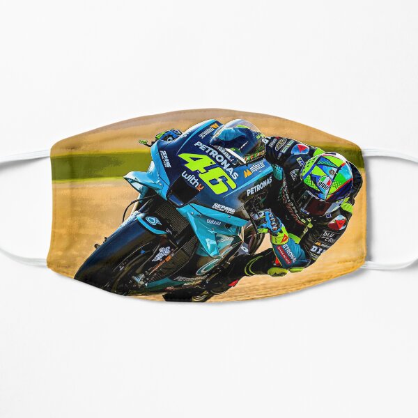 Valentino Rossi compite con su motocicleta MotoGP 2021 resumen Mascarilla plana
