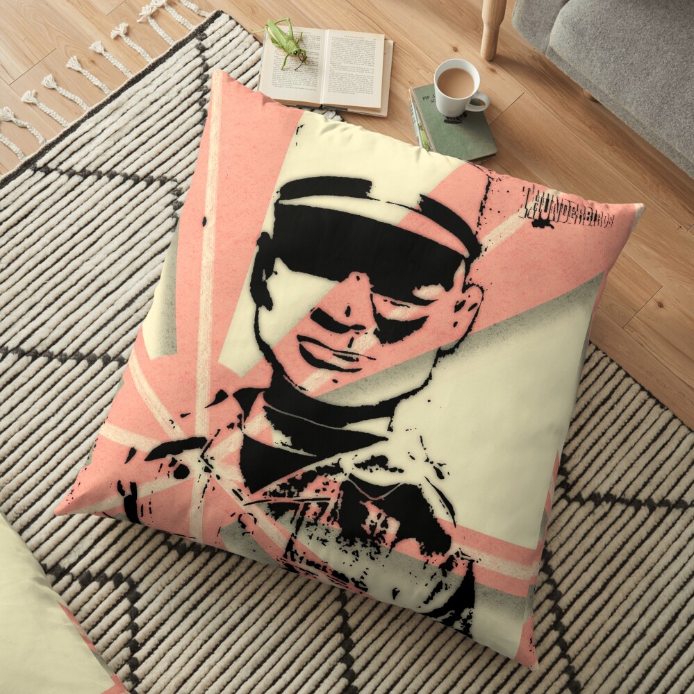 The Hood Thunderbirds Japanese spray paint Floor Pillow