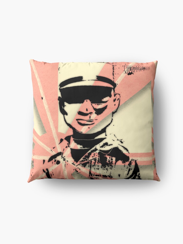 Alternate view of The Hood Thunderbirds Japanese spray paint Floor Pillow