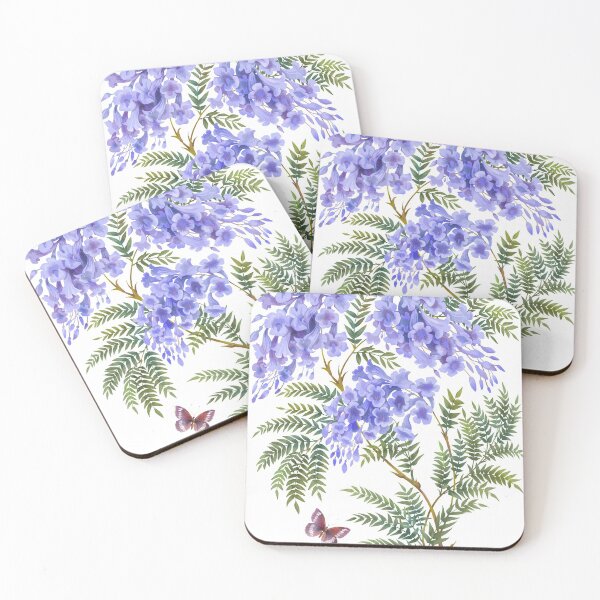 Item preview, Jacaranda tree with flowers and leaves designed and sold by fairytaleprints.