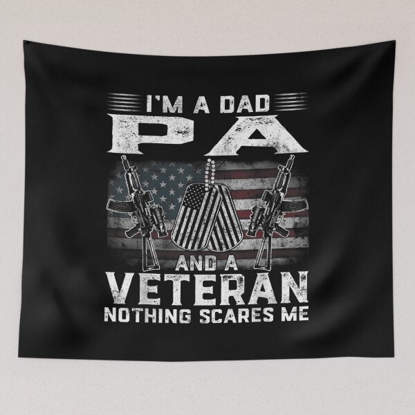 Item preview, Mens I'm A Dad Pa Veteran American Flag Father's Day  designed and sold by beatabea.