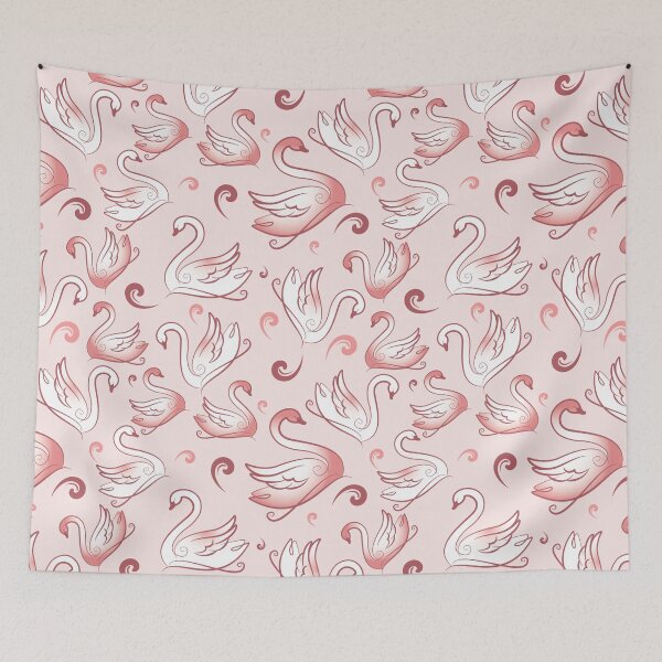 Item preview, Lovely Swans - baby pink designed and sold by artasard.