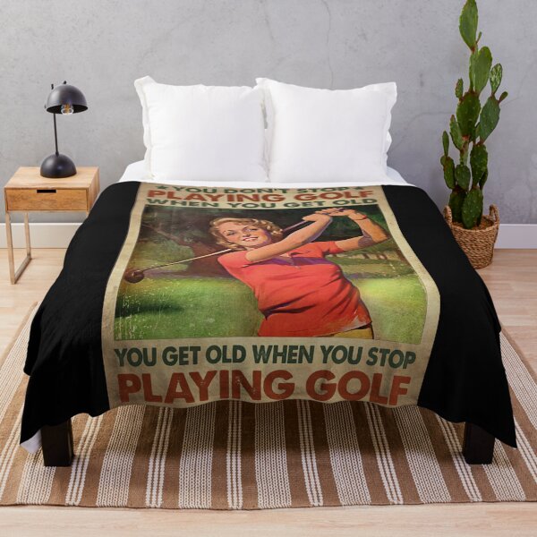 Item preview, You Don't Stop Playing Golf When You Get Old - Woman Playing Golf designed and sold by Stewar-ArtCool.