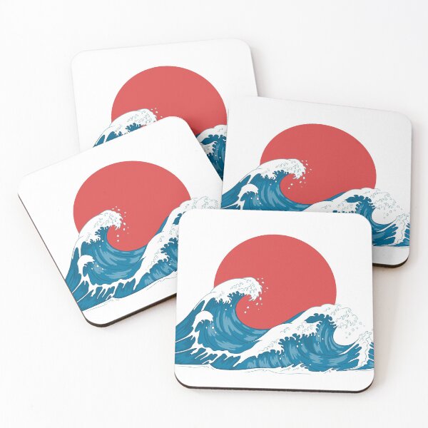 Item preview, Japanese Sigh With Big Water Wave Raging designed and sold by JTS STORE.