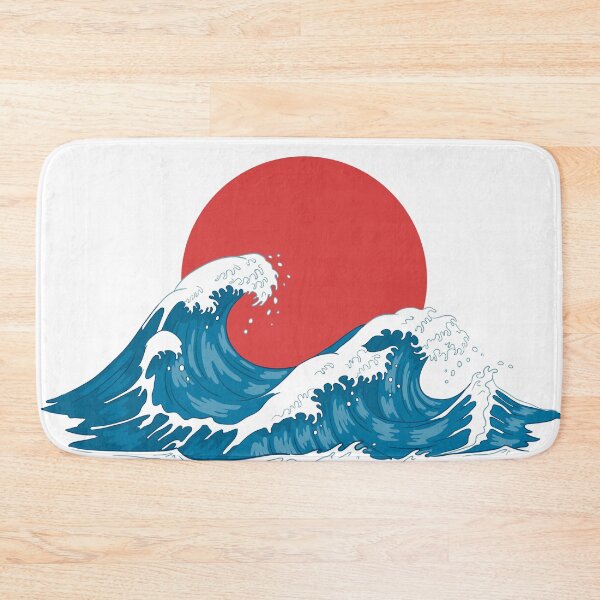 Item preview, Japanese Sigh With Big Water Wave Raging designed and sold by JTS STORE.