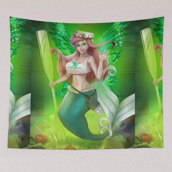 Item preview, Toxic Trash Mermaid Fairy designed and sold by ladykraken.
