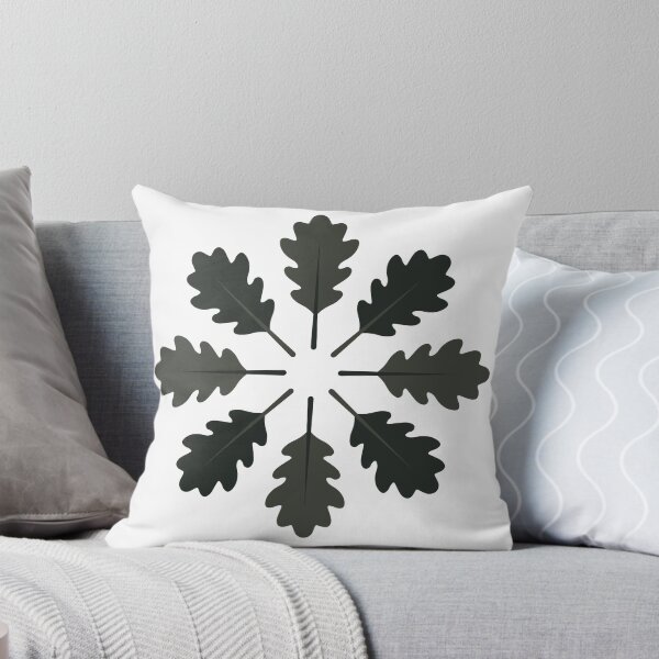 Item preview, Radial Oak Leaves (Black) designed and sold by John Uttley.