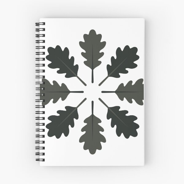 Item preview, Radial Oak Leaves (Black) designed and sold by John Uttley.