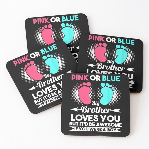 Item preview, Pink Or Blue Big Brother Loves You A Boy Gender Reveal  designed and sold by beatabea.