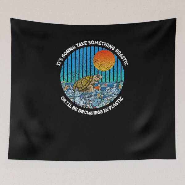Item preview, Something Drastic Microplastic Save The Sea Turtles Recycle  designed and sold by beatabea.