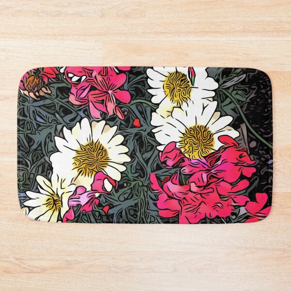 Item preview, Daisies & Ivy Leaf Geranium designed and sold by eden1472.