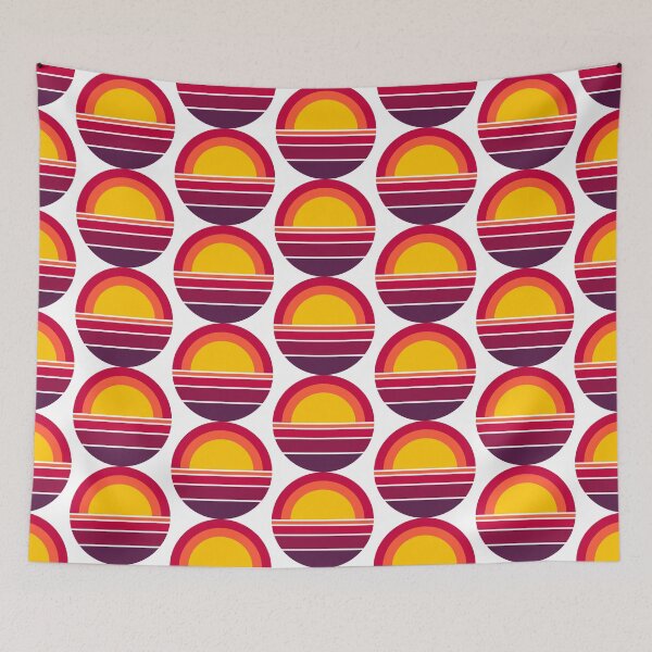 Item preview, vintage retro sunset illustration art designed and sold by zerobatt.