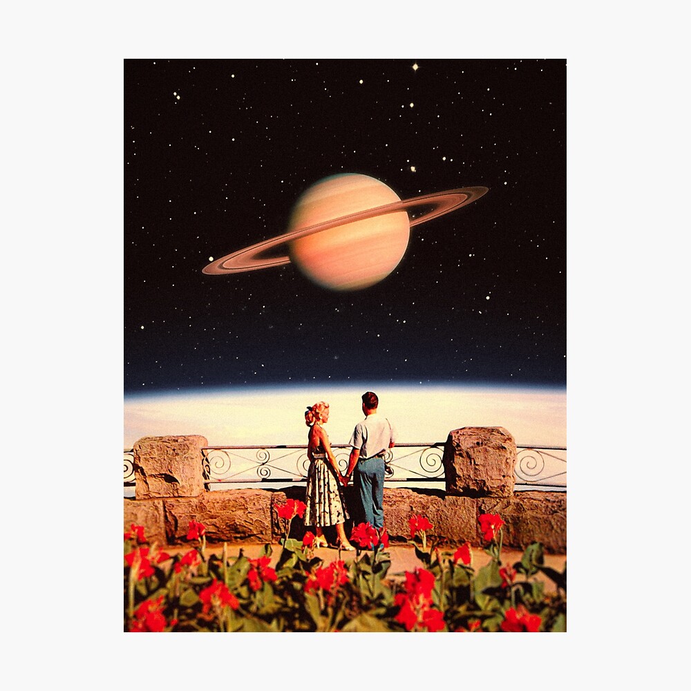 Space Cowboys  Retro-Futuristic Collage Art by Taudalpoi