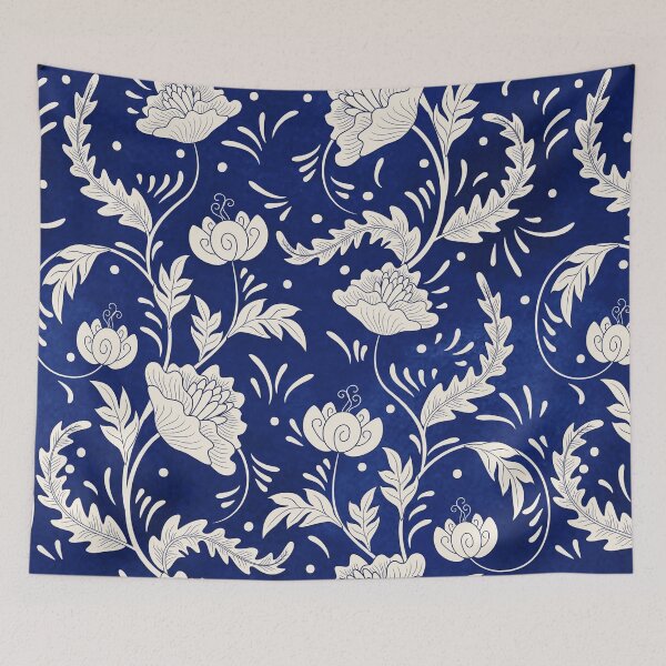 Artikelvorschau, FANTASY DECORATIVE FLORAL BLUE PATTERN-CHINESISCHES DESIGN GESCHENK IDEE entworfen und verkauft von lotees.