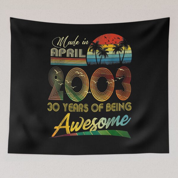 Item preview, 18th Birthday Gift Vintage Retro April 2003 18 Years Old  designed and sold by beatabea.