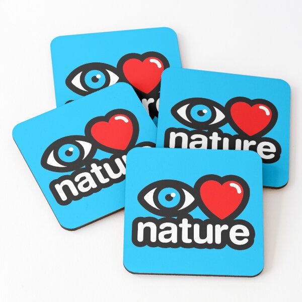 Item preview, i love nature (blue) designed and sold by MisterSquid.