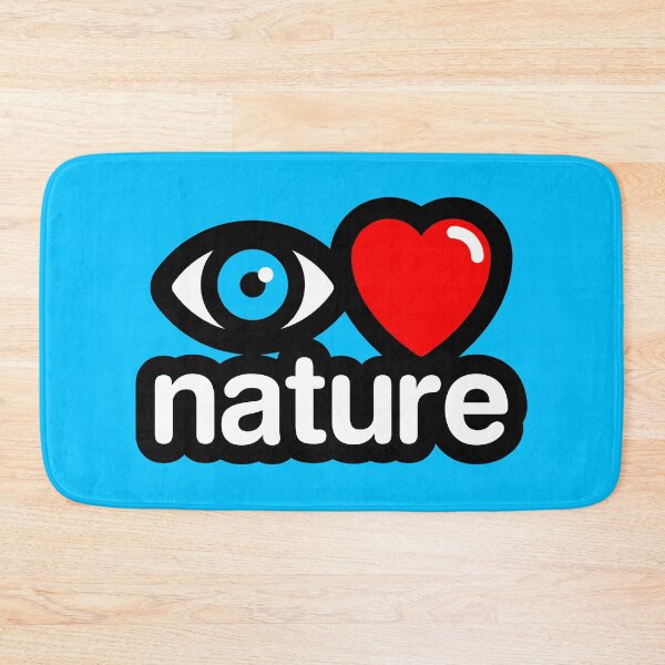 Item preview, i love nature (blue) designed and sold by MisterSquid.