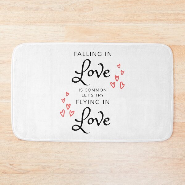 Item preview, Falling In Love Is Common Lets Try Flying In Love designed and sold by SirajDecors.