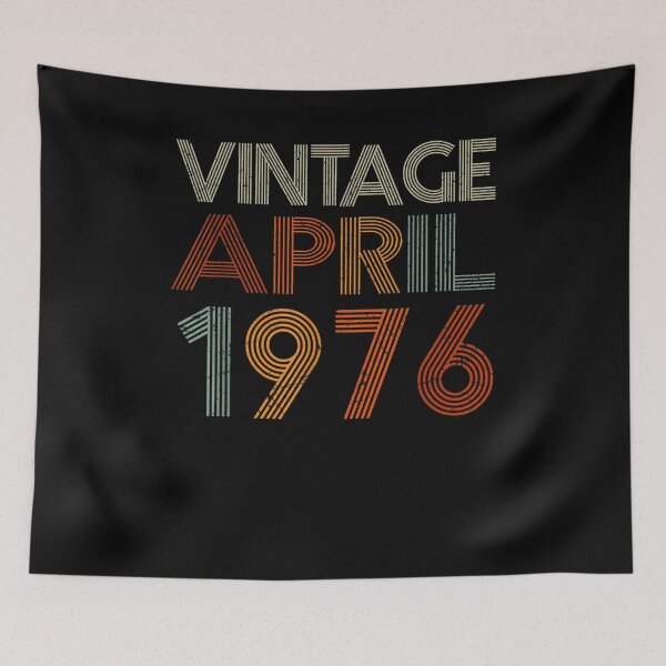 Item preview, Vintage April 1976 Retro Style 45 Years Old 45th Birthday  designed and sold by beatabea.