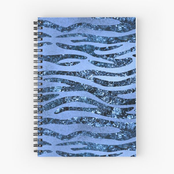 Item preview, Blue Glitter Zebra pattern designed and sold by Printedarts.
