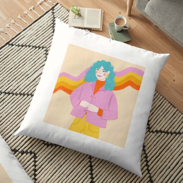 Gal arc-en-ciel Coussin de sol