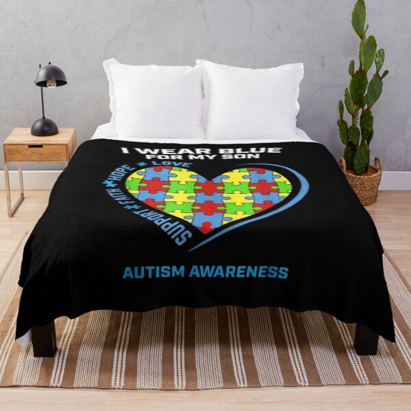 Item preview, I Wear Blue For My Son Autism Awareness Gifts For Mom Dad  designed and sold by beatabea.