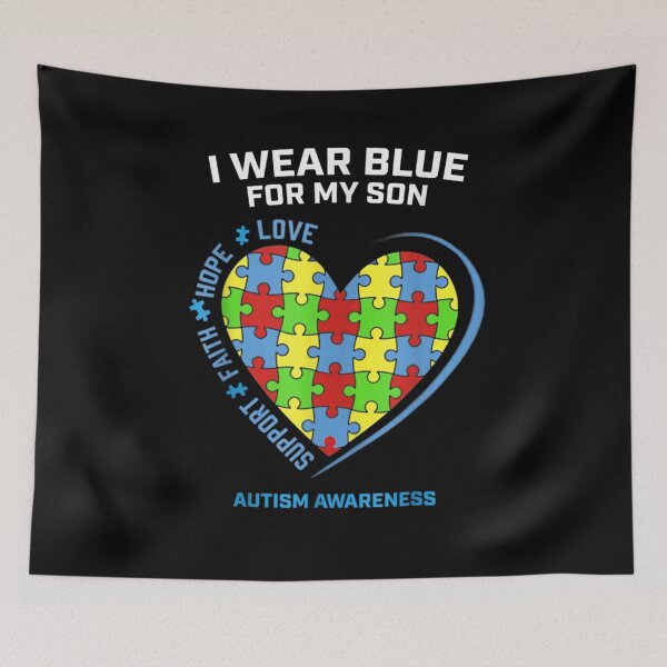 Item preview, I Wear Blue For My Son Autism Awareness Gifts For Mom Dad  designed and sold by beatabea.