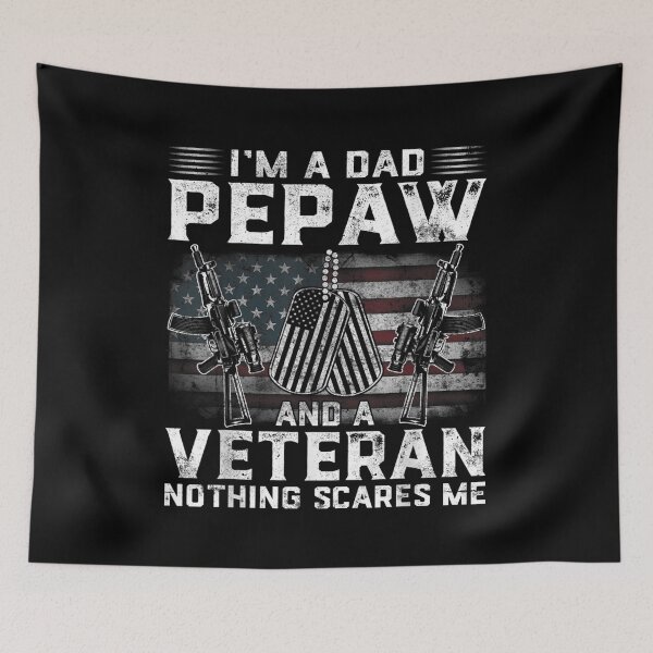 Item preview, Mens I'm A Dad Pepaw Veteran American Flag Father's Day  designed and sold by beatabea.