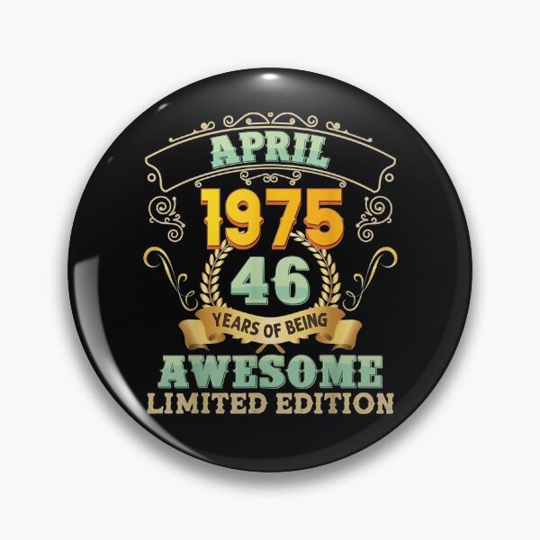 Item preview, April 1975 46 Years Of Being Awesome 46th Birthday Vintage  designed and sold by beatabea.