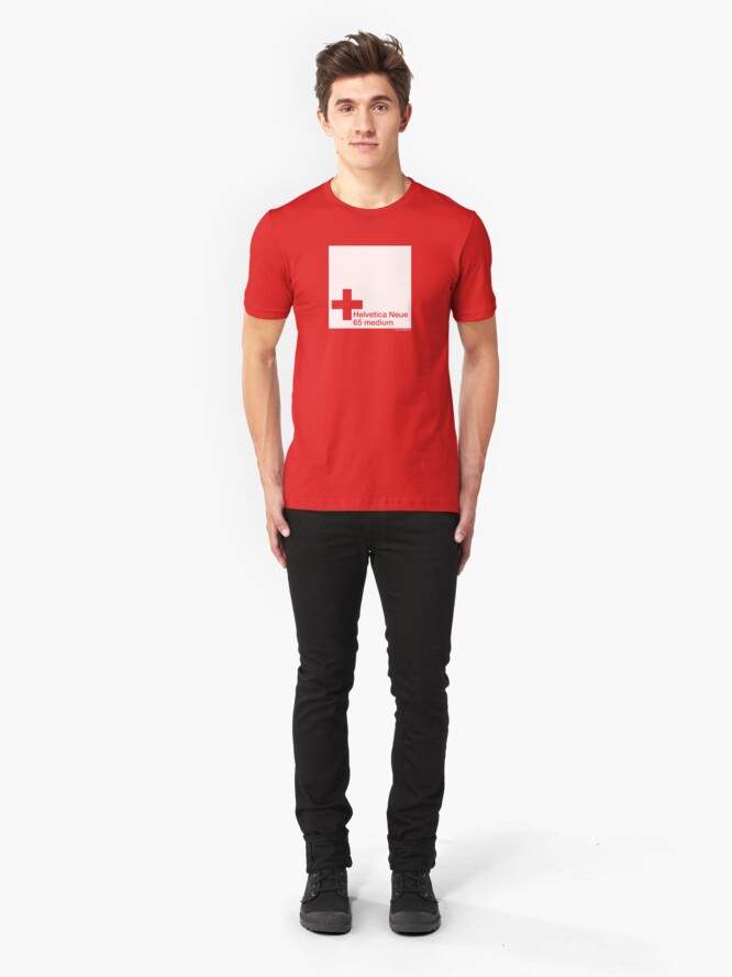 Alternate view of Helvetica 65 medium /// Slim Fit T-Shirt
