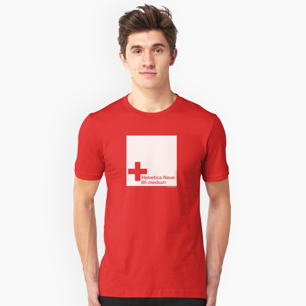 Helvetica 65 medium /// Slim Fit T-Shirt