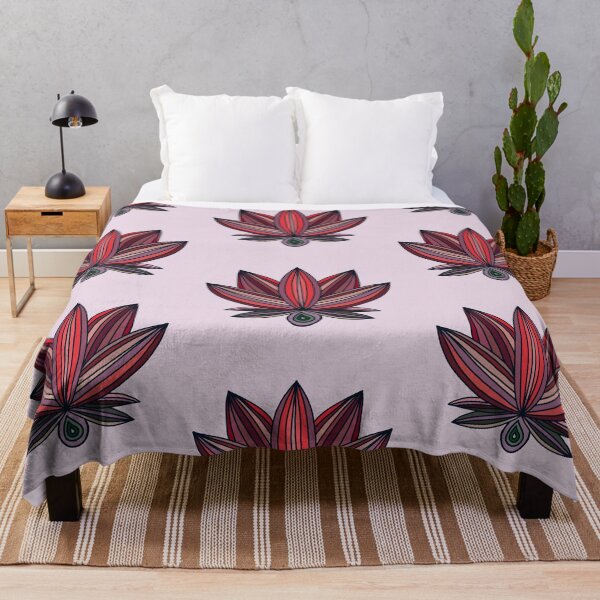 Item preview, Diseño de loto rojo en fondo pastel designed and sold by Eve :).