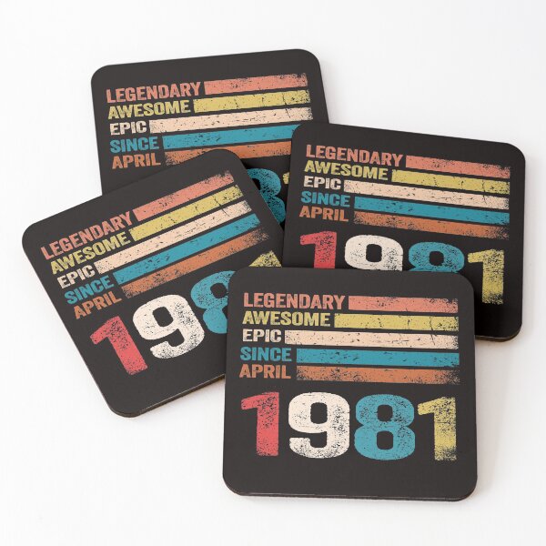 Item preview, 40th vintage retro birthday dad gift, Awesome since April 1981  designed and sold by Majesticoo.