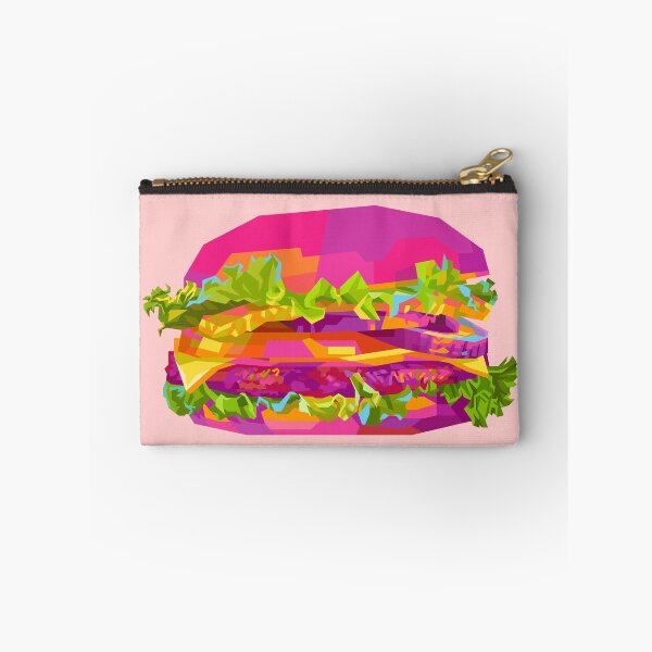 Item preview, Colorful Burger pink BG designed and sold by ahmadnusyirwan.