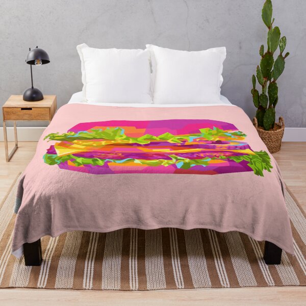 Item preview, Colorful Burger pink BG designed and sold by ahmadnusyirwan.