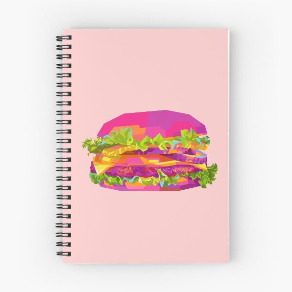 Item preview, Colorful Burger pink BG designed and sold by ahmadnusyirwan.