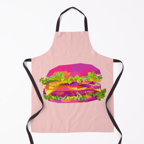 Item preview, Colorful Burger pink BG designed and sold by ahmadnusyirwan.