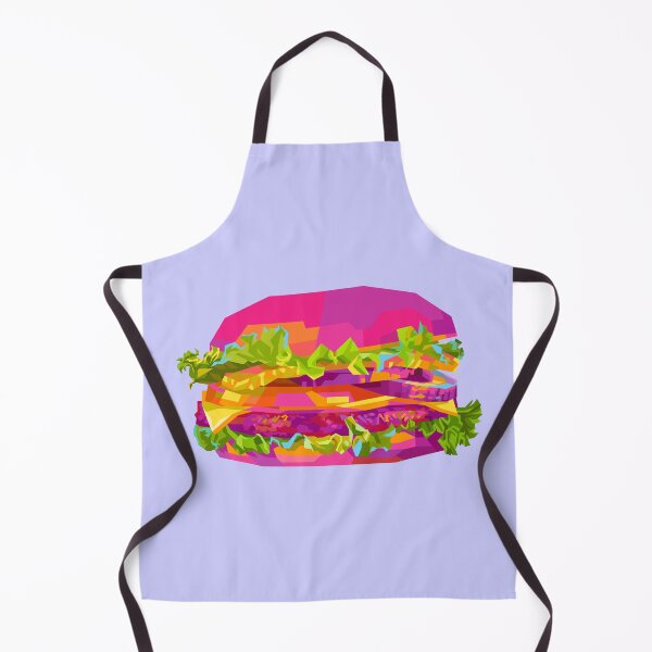 Item preview, Colorful Burger blue BG designed and sold by ahmadnusyirwan.