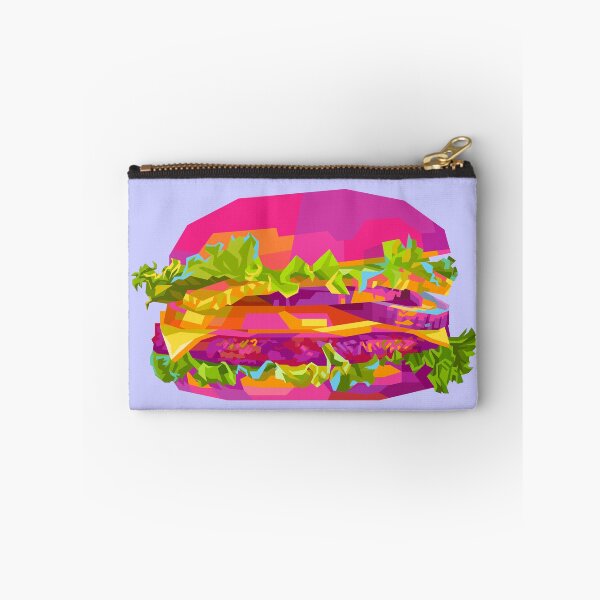Item preview, Colorful Burger blue BG designed and sold by ahmadnusyirwan.