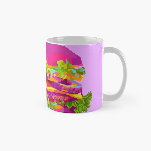 Item preview, Colorful Burger purple BG designed and sold by ahmadnusyirwan.
