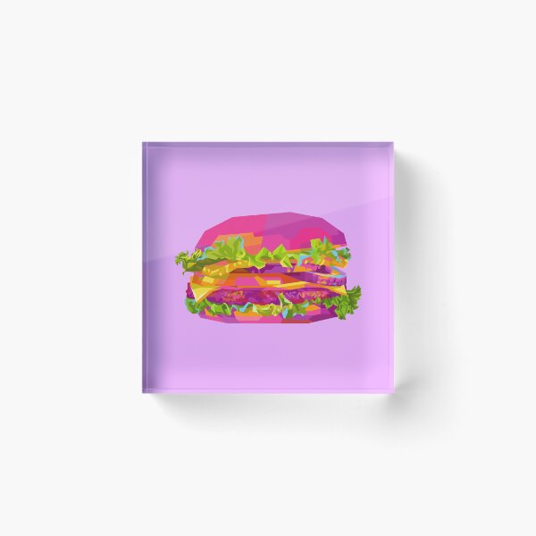 Item preview, Colorful Burger purple BG designed and sold by ahmadnusyirwan.