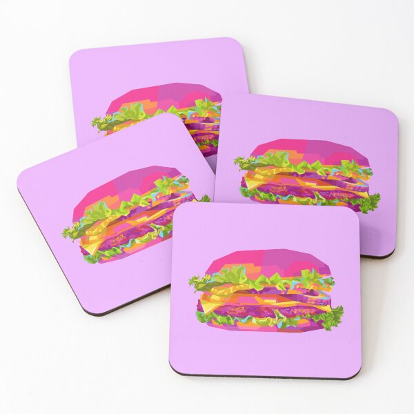 Item preview, Colorful Burger purple BG designed and sold by ahmadnusyirwan.