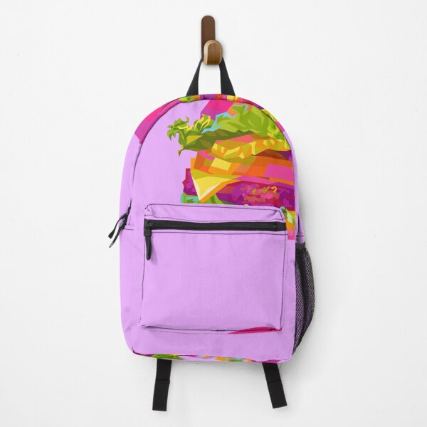 Item preview, Colorful Burger purple BG designed and sold by ahmadnusyirwan.