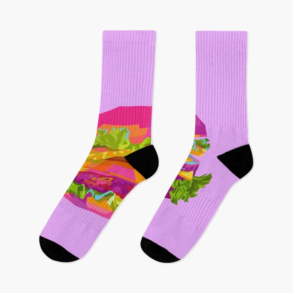 Item preview, Colorful Burger purple BG designed and sold by ahmadnusyirwan.