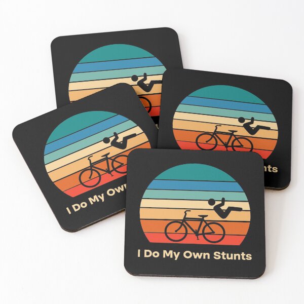 Item preview, Retro I Do My Own Stunts Shirt Bike  designed and sold by Rami Khalifah.