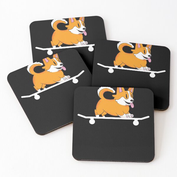 Item preview, Funny Skating Skateboarding Corgi designed and sold by Salvadax.