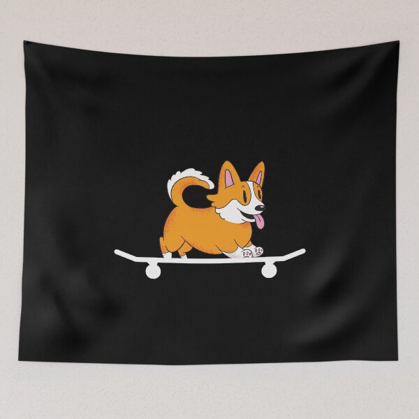 Item preview, Funny Skating Skateboarding Corgi designed and sold by Salvadax.