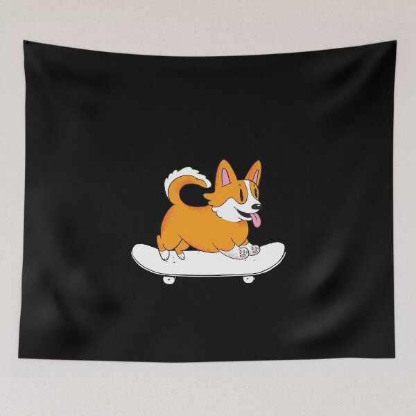 Item preview, Funny Corgi on a Skateboard  designed and sold by Salvadax.